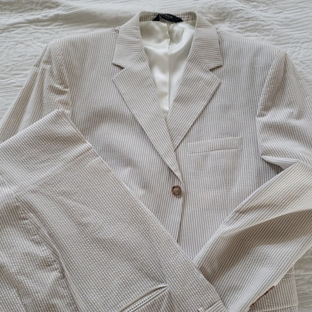 Jos A Bank seersucker suit